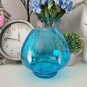 PartyLite Blue Waves Candle Holder Retired